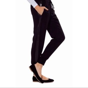 Vince Leather Trim Joggers